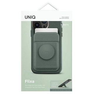 Portfel magnetyczny UNIQ Flixa MagSafe z podpórką - zielony
