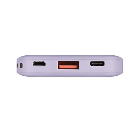 Powerbank UNIQ Fuele mini 8000mAh USB-C 18W PD Fast charge - lawendowy