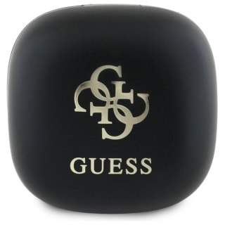 Słuchawki Bluetooth Guess Iridescent 4G Printed Logo TWS + stacja dokująca - czarne
