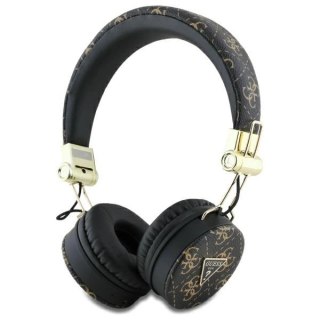 Słuchawki nauszne Bluetooth Guess 4G Triangle Round Shape ENC - czarne