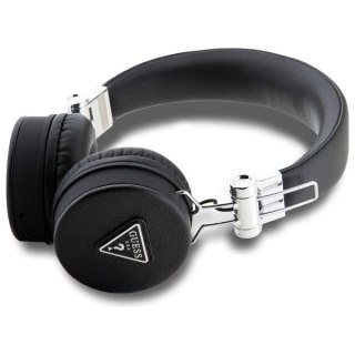 Słuchawki nauszne Bluetooth Guess Grained Classic Round Shape ENC - czarne