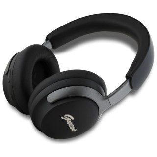 Słuchawki nauszne Bluetooth Guess Metal Script Logo ANC - czarne
