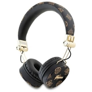 Słuchawki nauszne Bluetooth Guess Peony Script Round Shape ENC - czarne