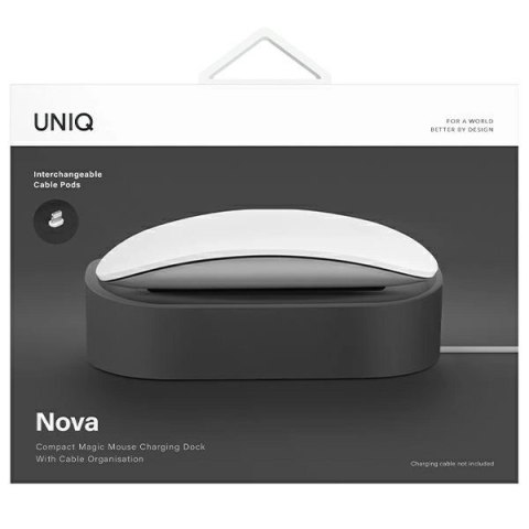 Stacja dokująca UNIQ Nova do Magic Mouse - ciemnoszara Stacja dokująca UNIQ Nova do Magic Mouse - ciemnoszara