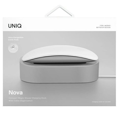 Stacja dokująca UNIQ Nova do Magic Mouse - szara Stacja dokująca UNIQ Nova do Magic Mouse - szara