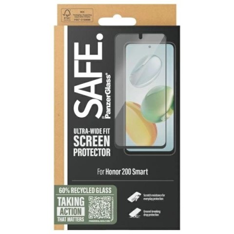 Szkło hartowane SAFE by PanzerGlass Ultra-Wide Fit na Honor 200 Smart Szkło hartowane SAFE by PanzerGlass Ultra-Wide Fit na Honor 200 Smart