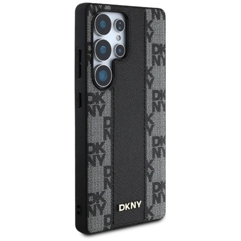 Etui DKNY Leather Checkered Pattern MagSafe do Samsung Galaxy S25 Ultra czarny