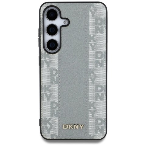 Etui DKNY Leather Checkered Pattern MagSafe do Samsung Galaxy S25 taupe Etui DKNY Leather Checkered Pattern MagSafe do Samsung Galaxy S25 taupe