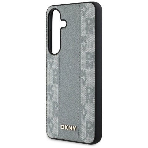 Etui DKNY Leather Checkered Pattern MagSafe do Samsung Galaxy S25 taupe Etui DKNY Leather Checkered Pattern MagSafe do Samsung Galaxy S25 taupe