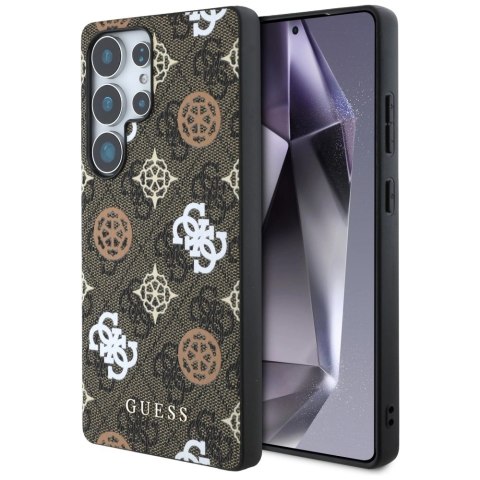 Etui Guess 4G Printed Colored Peony Pattern MagSafe do Samsung Galaxy S25 Ultra brązowy Etui Guess 4G Printed Colored Peony Pattern MagSafe do Samsung Galaxy S25 Ultra brązowy