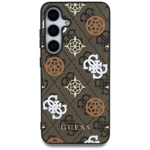 Etui Guess 4G Printed Colored Peony Pattern MagSafe do Samsung Galaxy S25 brązowy Etui Guess 4G Printed Colored Peony Pattern MagSafe do Samsung Galaxy S25 brązowy