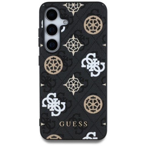 Etui Guess 4G Printed Colored Peony Pattern MagSafe do Samsung Galaxy S25 czarny Etui Guess 4G Printed Colored Peony Pattern MagSafe do Samsung Galaxy S25 czarny