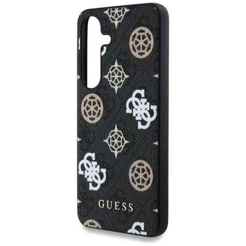 Etui Guess 4G Printed Colored Peony Pattern MagSafe do Samsung Galaxy S25 czarny Etui Guess 4G Printed Colored Peony Pattern MagSafe do Samsung Galaxy S25 czarny