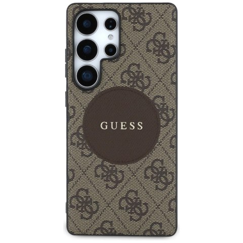 Etui Guess 4G Round Patch Classic Logo MagSafe do Samsung Galaxy S25 Ultra brązowy Etui Guess 4G Round Patch Classic Logo MagSafe do Samsung Galaxy S25 Ultra brązowy