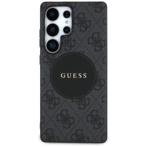 Etui Guess 4G Round Patch Classic Logo MagSafe do Samsung Galaxy S25 Ultra czarny