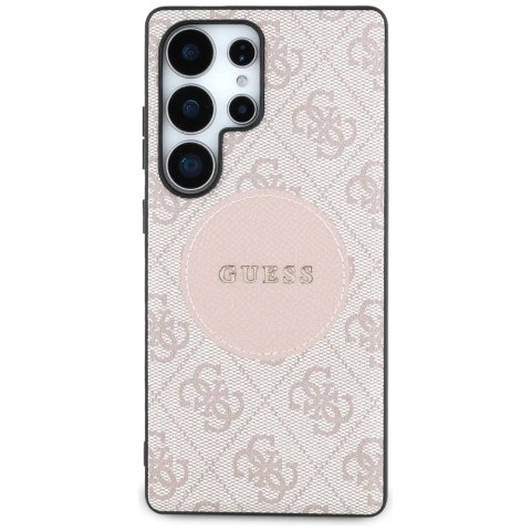 Etui Guess 4G Round Patch Classic Logo MagSafe do Samsung Galaxy S25 Ultra różowy Etui Guess 4G Round Patch Classic Logo MagSafe do Samsung Galaxy S25 Ultra różowy