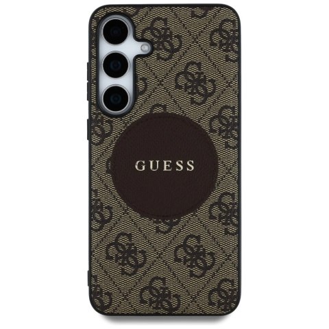 Etui Guess 4G Round Patch Classic Logo MagSafe do Samsung Galaxy S25 brązowy Etui Guess 4G Round Patch Classic Logo MagSafe do Samsung Galaxy S25 brązowy