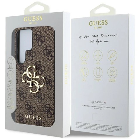 Etui Guess Big 4G Logo Classic Logo do Samsung Galaxy S25 Ultra brązowy Etui Guess Big 4G Logo Classic Logo do Samsung Galaxy S25 Ultra brązowy