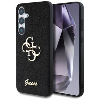 Etui Guess Fixed Glitter Big 4G Metal Logo do Samsung Galaxy S25 Plus czarny