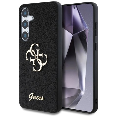 Etui Guess Fixed Glitter Big 4G Metal Logo do Samsung Galaxy S25 Plus czarny Etui Guess Fixed Glitter Big 4G Metal Logo do Samsung Galaxy S25 Plus czarny