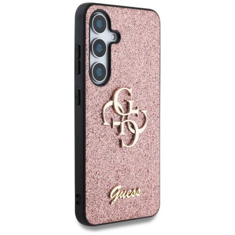 Etui Guess Fixed Glitter Big 4G Metal Logo do Samsung Galaxy S25 Plus różowy Etui Guess Fixed Glitter Big 4G Metal Logo do Samsung Galaxy S25 Plus różowy
