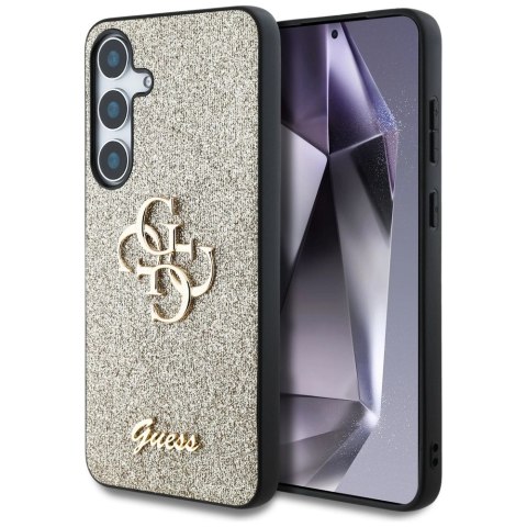 Etui Guess Fixed Glitter Big 4G Metal Logo do Samsung Galaxy S25 Plus złoty Etui Guess Fixed Glitter Big 4G Metal Logo do Samsung Galaxy S25 Plus złoty