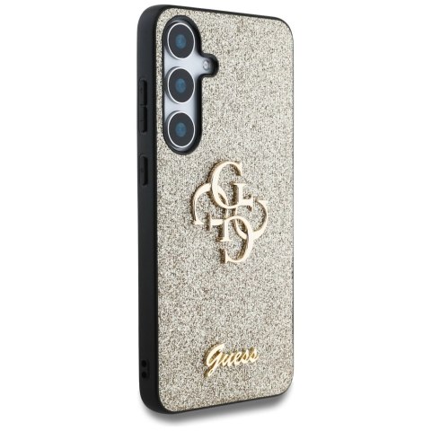 Etui Guess Fixed Glitter Big 4G Metal Logo do Samsung Galaxy S25 Plus złoty Etui Guess Fixed Glitter Big 4G Metal Logo do Samsung Galaxy S25 Plus złoty