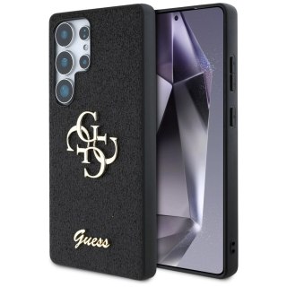 Etui Guess Fixed Glitter Big 4G Metal Logo do Samsung Galaxy S25 Ultra czarny