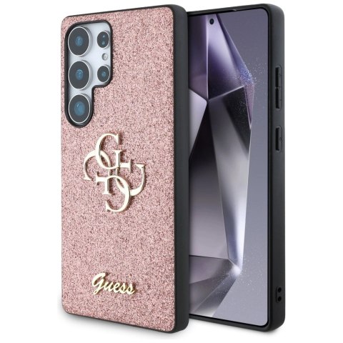 Etui Guess Fixed Glitter Big 4G Metal Logo do Samsung Galaxy S25 Ultra różowy Etui Guess Fixed Glitter Big 4G Metal Logo do Samsung Galaxy S25 Ultra różowy