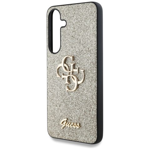 Etui Guess Fixed Glitter Big 4G Metal Logo do Samsung Galaxy S25 złoty