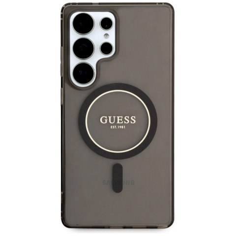 Etui Guess Glitter Circle Classic Logo MagSafe do Samsung Galaxy S25 Ultra czarny Etui Guess Glitter Circle Classic Logo MagSafe do Samsung Galaxy S25 Ultra czarny