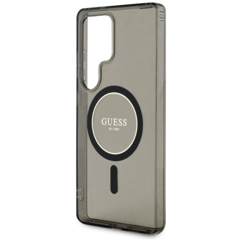 Etui Guess Glitter Circle Classic Logo MagSafe do Samsung Galaxy S25 Ultra czarny Etui Guess Glitter Circle Classic Logo MagSafe do Samsung Galaxy S25 Ultra czarny