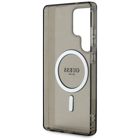Etui Guess Glitter Circle Classic Logo MagSafe do Samsung Galaxy S25 Ultra czarny Etui Guess Glitter Circle Classic Logo MagSafe do Samsung Galaxy S25 Ultra czarny