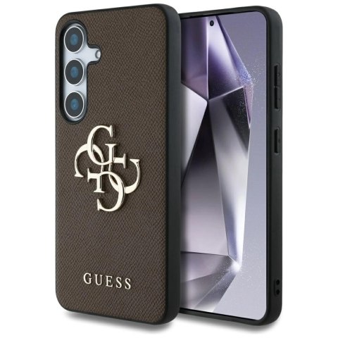 Etui Guess Grained Big 4G Logo Small Classic Logo do Samsung Galaxy S25 Plus brązowy Etui Guess Grained Big 4G Logo Small Classic Logo do Samsung Galaxy S25 Plus brązowy