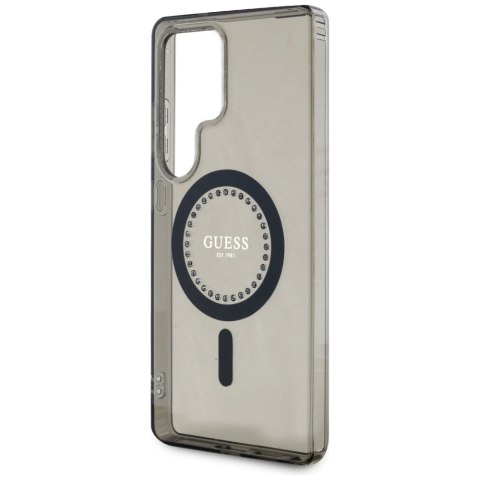 Etui Guess Rhinestones Printed Classic Logo MagSafe Samsung Galaxy S25 Ultra czarny Etui Guess Rhinestones Printed Classic Logo MagSafe Samsung Galaxy S25 Ultra czarny