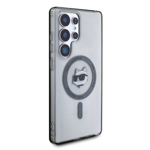 Etui Karl Lagerfeld Button Choupette Head Printed Logo MagSafe Samsung Galaxy S25 Ultra czarny Etui Karl Lagerfeld Button Choupette Head Printed Logo MagSafe Samsung Galaxy S25 Ultra czarny