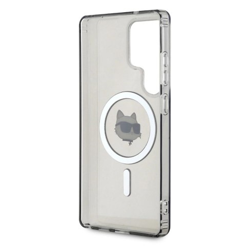 Etui Karl Lagerfeld Button Choupette Head Printed Logo MagSafe Samsung Galaxy S25 Ultra czarny Etui Karl Lagerfeld Button Choupette Head Printed Logo MagSafe Samsung Galaxy S25 Ultra czarny