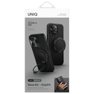 Etui UNIQ Keva Air na iPhone 16 Pro 6.3" z MagSafe - czarne