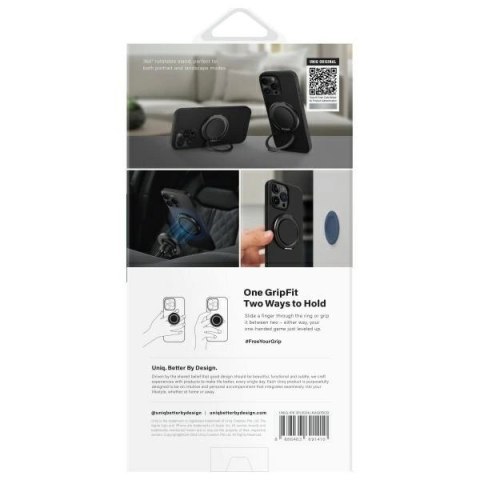 Etui UNIQ Keva Air na iPhone 16 Pro 6.3" z MagSafe - czarne Etui UNIQ Keva Air na iPhone 16 Pro 6.3" z MagSafe - czarne
