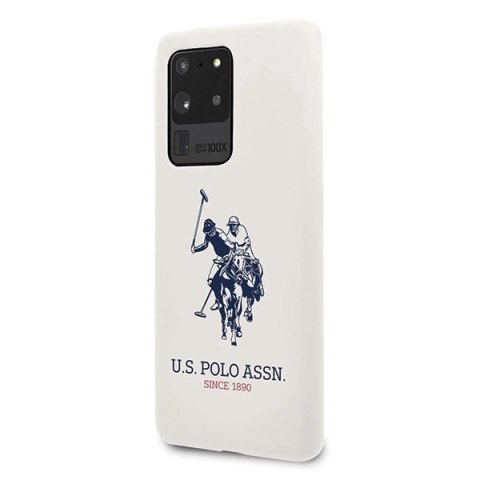 Etui US Polo Silicone Collection na Samsung Galaxy S20 Ultra - białe Etui US Polo Silicone Collection na Samsung Galaxy S20 Ultra - białe