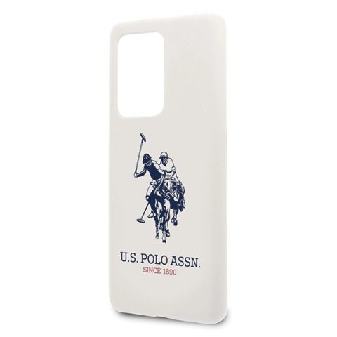 Etui US Polo Silicone Collection na Samsung Galaxy S20 Ultra - białe Etui US Polo Silicone Collection na Samsung Galaxy S20 Ultra - białe