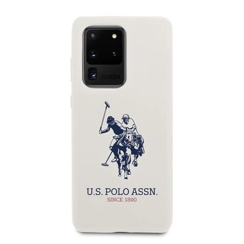 Etui US Polo Silicone Collection na Samsung Galaxy S20 Ultra - białe Etui US Polo Silicone Collection na Samsung Galaxy S20 Ultra - białe