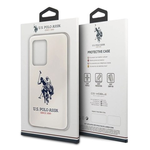 Etui US Polo Silicone Collection na Samsung Galaxy S20 Ultra - białe Etui US Polo Silicone Collection na Samsung Galaxy S20 Ultra - białe