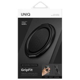 Uchwyt z podstawką UNIQ Gripfit 360 Magnetic Mount&Kickstand MagSafe - czarne