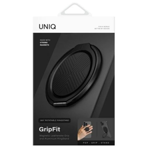 Uchwyt z podstawką UNIQ Gripfit 360 Magnetic Mount&Kickstand MagSafe - czarne Uchwyt z podstawką UNIQ Gripfit 360 Magnetic Mount&Kickstand MagSafe - czarne