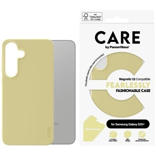 Etui CARE by PanzerGlass Fashion QI do Samsung Galaxy S25+ - zółty