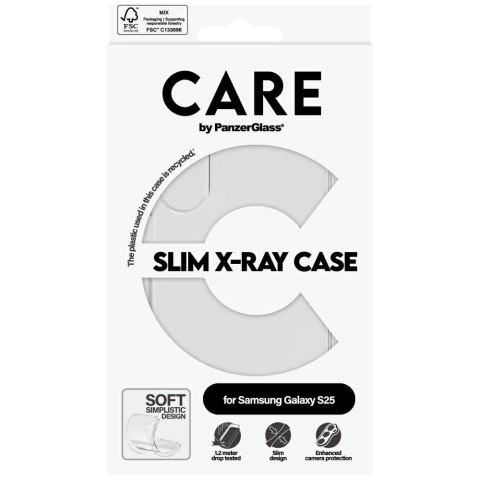 Etui CARE by PanzerGlass Fashion X-Ray do Samsung Galaxy S25 - przezroczysty Etui CARE by PanzerGlass Fashion X-Ray do Samsung Galaxy S25 - przezroczysty