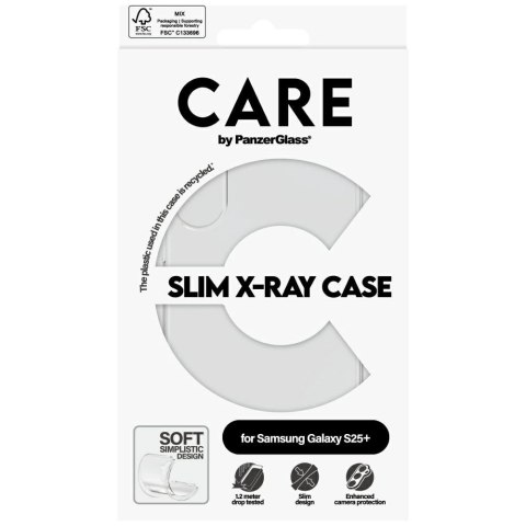 Etui CARE by PanzerGlass Fashion X-Ray do Samsung Galaxy S25+ - przezroczysty Etui CARE by PanzerGlass Fashion X-Ray do Samsung Galaxy S25+ - przezroczysty