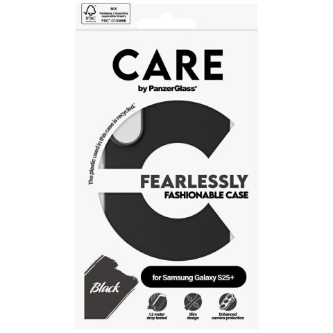 Etui CARE by PanzerGlass Fashion do Samsung Galaxy S25+ - czarny