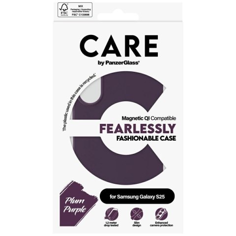 Etui CARE by PanzerGlass Fashion do Samsung Galaxy S25 - fioletowy Etui CARE by PanzerGlass Fashion do Samsung Galaxy S25 - fioletowy